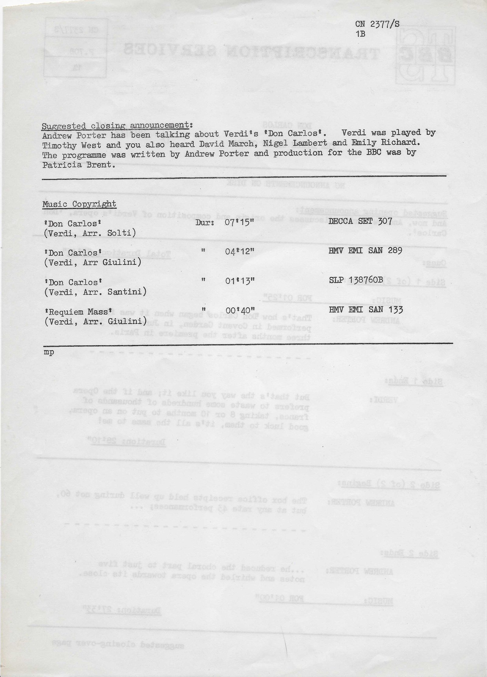 Inserts from CN 2377 S 2